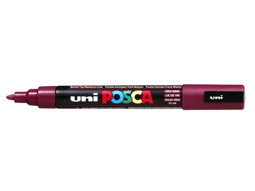 Verfstift Posca PC5M Medium Punt 1,8-2,5mm Wijnrood