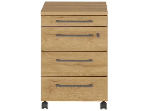 mobiel ladeblok,HxBxD 610x420x400mm,4lade(n),m. beugelgreep