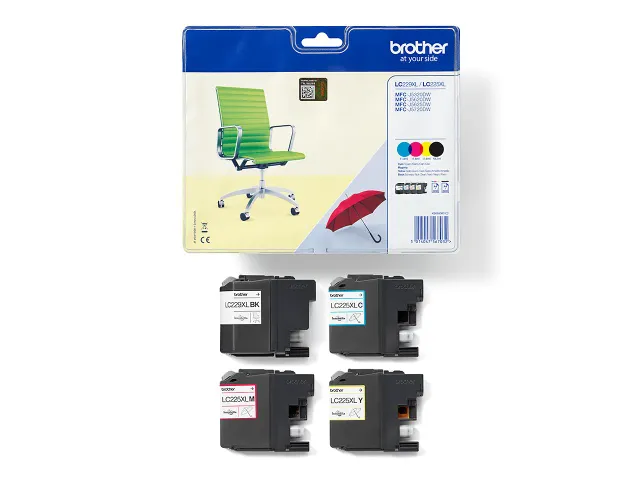 Brother LC-229XLVALBP Inktcartridge Zwart + 3 Kleuren HC