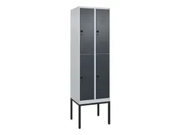 dubbeldekse locker,HxBxD 2120x600x500mm,2x2vak.,vak B 300mm