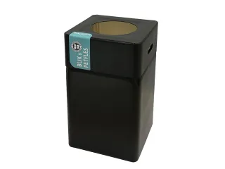 Afvalbak Blackline Blik/PET 75 liter Zwart - 1