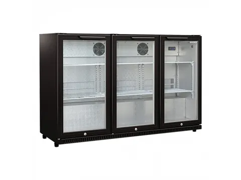 Display koeler 3-deurs ZWART