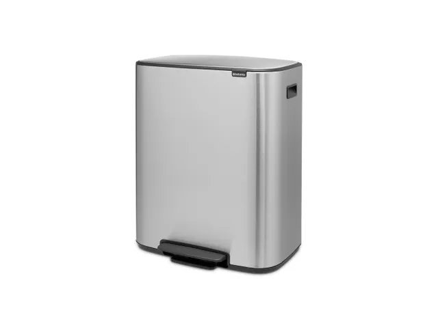 Afvalbak Bo Pedaalemmer Mat Staal 2x30 Liter