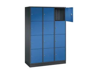 grootvolume-lockersysteem,HxBxD 1950x1220x500mm,3x4vakken,cil.-slot - 1