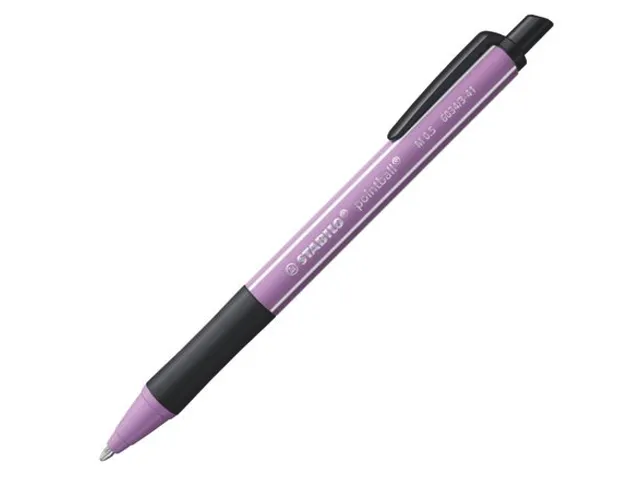 Balpen STABILO pointball Wildflower Grijsviolet Medium