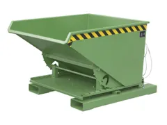 3-zijdig Kantelende Kiepbak 0.60m³ Groen 890x1010x1260mm