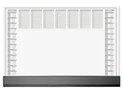 Designonderlegger Sigel Office 27/28 59,5x41cm dag/week- planner 40 ve