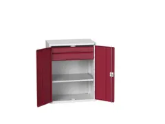 universele kast,HxBxD 1000x800x550mm,1xStalen bodem,2lade(n)