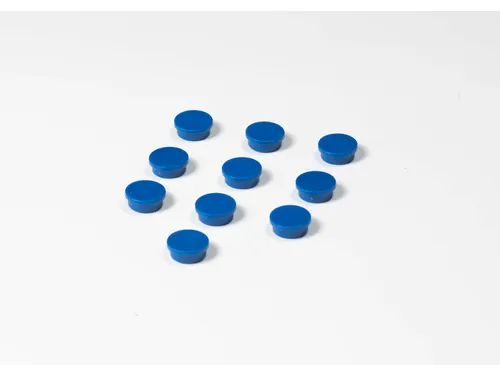 Memomagneten Smit Visual Rond 20mm Blauw 10 stuks