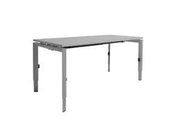 Bureau Linesto N3 hoogte instelbaar 180x80cm Lichtgrijs, poot Alu