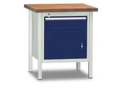 werkbank,HxBxD 840x750x700mm,onderstel RAL5010,fronten RAL5010