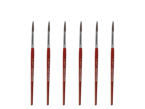 Penseel Kangaro Serie 120 rond Nr. 11 geitenhaar doos 6 stuks