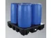 PE-opvangbak,v. 4x200l vat,opvangvol. 242l,HxBxD 280x1380x1290mm