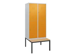 Dubbeldekse dekenkist,HxBxD 1950x800x815mm,2x2vak.,vak B 400mm