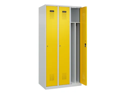 locker voor scheiding van kleding,HxBxD 1850x900x500mm,3vak