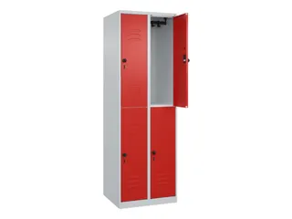 dubbeldekse locker,HxBxD 1850x600x500mm,2x2vak.,vak B 300mm - 2