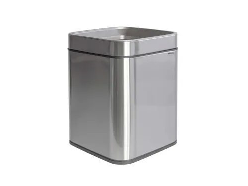 9501594 Afvalbak MAULprime 15L edelstaal 25.1x25.1x32.2cm zilver