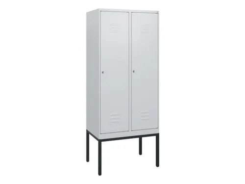 locker,HxBxD 1950x800x500mm,2vak,vak B 400mm,cil.-slot,voetonderstel