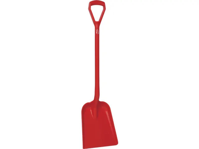 Hygiene 5625-4 schop D-grip, rood steel 104cm, standaard blad 33