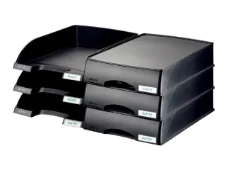 Brievenbak Leitz 5210 Plus zwart met lade A4 - 3