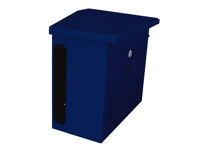 Wandbrievenbus Zamoran Blauw Staal