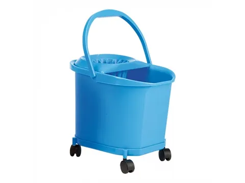 Denox Mopemmer 16 liter kunststof Blauw met wielen