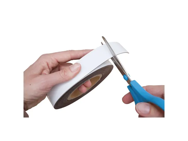 Magneetband beschrijf- en wisbaar MAUL 10mx30mmx1mm wit