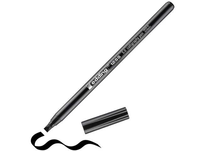 Kalligrafiepen edding 1255 zwart 5.0mm