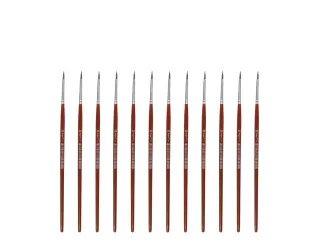 Penseel Kangaro Serie 120 rond Nr. 3/0 geitenhaar doos 12 stuks - 1