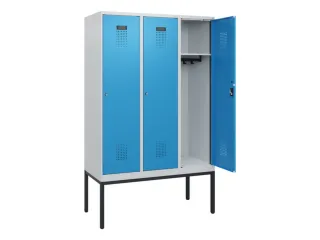 schoollocker,HxBxD 1950x1200x500mm,3vak,vak B 400mm,cil.-slot - 1