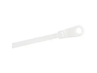 15cm Kabelbinders met montagegat 3mm wit 100 stuks - 2