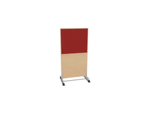scheidingswand,HxB 1545x800mm,NE-esdoorn,BN4011-rood