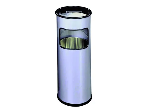 As-papierbak Durable 17 Liter 3332-23 Rond Zilver Metallic
