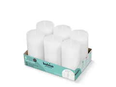 Bolsius Rustiek Kaars 130/68 65hr Wit 2x6 stuks
