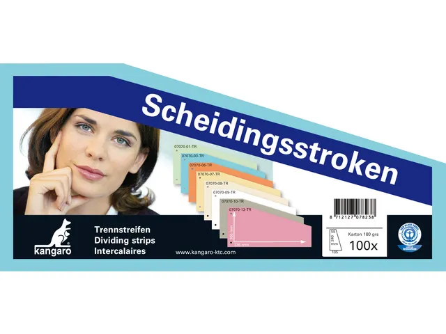 Scheidingsstrook Kangaro 2-gaats 240x105x60mm trapezium 180 grams RC b