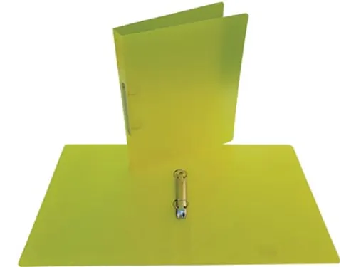 ringmap, voor ft A4, uit PP, 2 ringen van 25mm, transparant gee