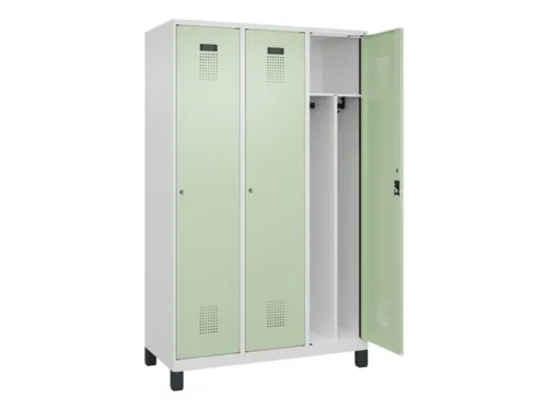 locker voor scheiding van kleding,HxBxD 1950x1200x500mm,3vak