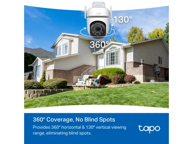 TP-Link Tapo TC43(EU) V2, Caméra de sécurité IP, Intérieure et ext