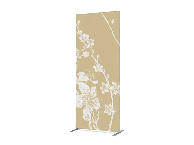 Scheidingswand Textiel Deco 100x200cm Japanse Bloesem Beige