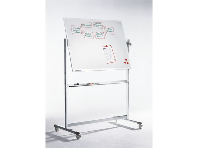 Verrijdbaar kantelbord 90x120 magneethoudend. | WhiteboardOnline.be