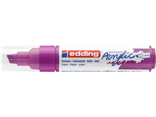 Acrylmarker edding e-5000 breed bessen rood