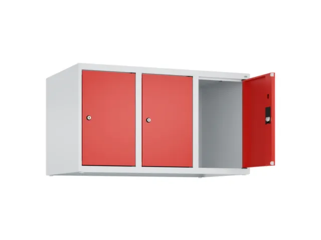 opzetkast,v. locker,3vak.,vak B 300mm,HxBxD 500x900x500mm,vleugeldeur