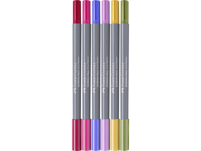 Duo aquarelmarker Goldfaber etui 6 stuks Flowers