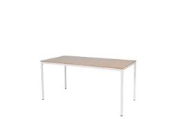 Domino Basic Tafel Vaste Hoogte 1600x800mm Hav/Kers 25mm Wit 4-Poots