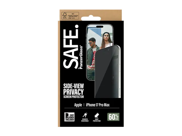 PanzerGlass SAFE. by Privacy Screen Protector iPhone 17 Pro Max | U