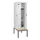 locker met bank,HxBxD 2120x600x815mm,2vak,vak B 300mm,draaigrendel
