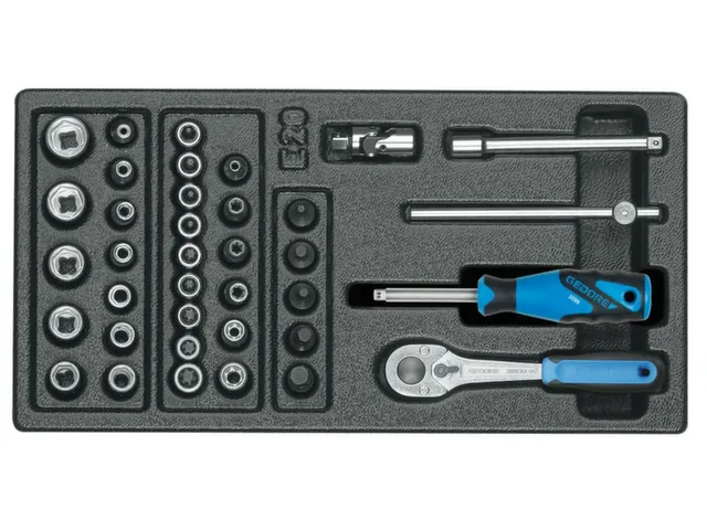 1500 ES-20 Dopsleutelassortiment 1/4 inch in 1/3 ES-module