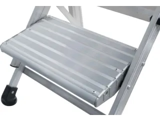vouwtrapje,bordes H 500mm,eenzijdig,2treden,aluminium - 7