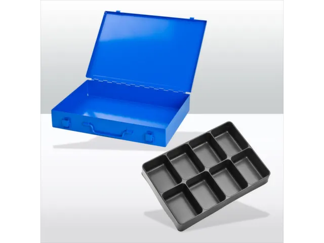 assortimentskoffer,HxBxD 50x335x240mm,8vakken