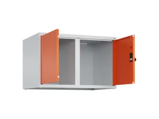 opzetkast,v. locker,2vak.,vak B 400mm,HxBxD 500x800x500mm,vleugeldeur - 2